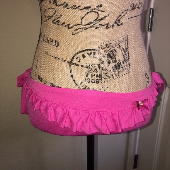 Betsey Johnson Vintage Barbie Pink Ruffle Bikini Size Small - Picture 7 of 7